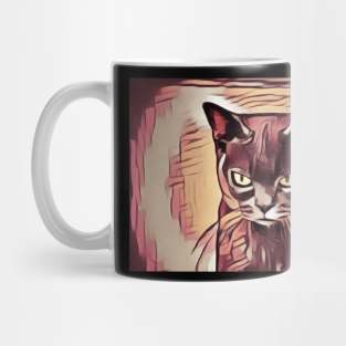 Black cat Mug